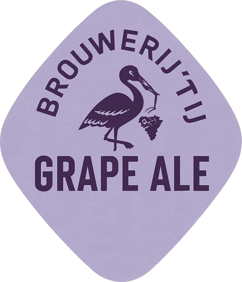 Etiket van IJ Grape Ale