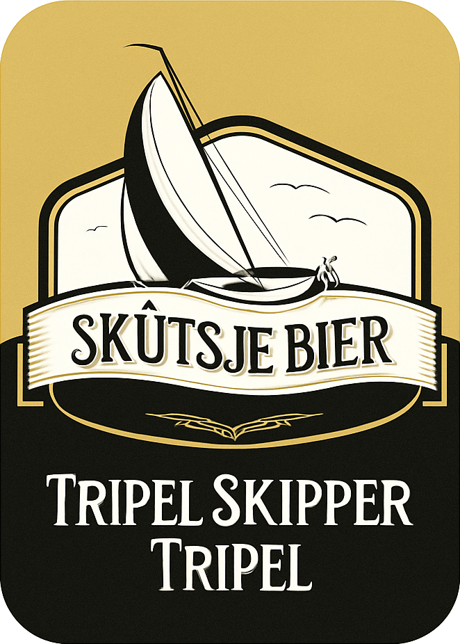 Etiket van Noorderbier Skûtsjebier Skipper