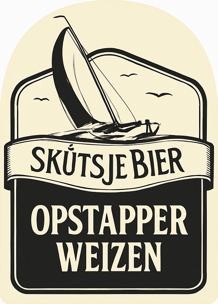 Etiket van Noorderbier Skûtsjebier Opstapper