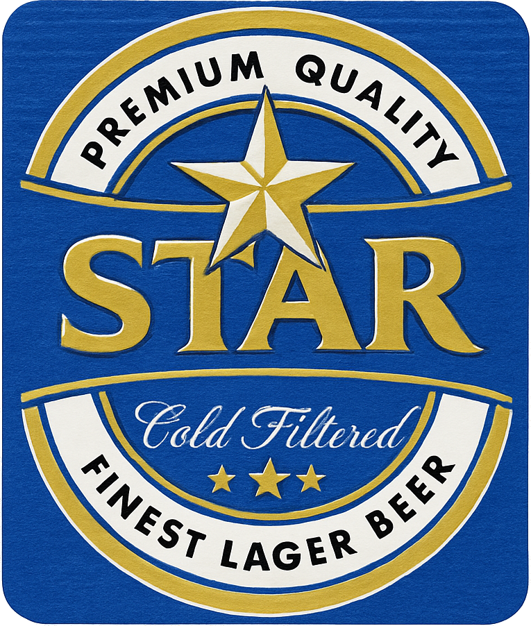 Etiket van Star Lager