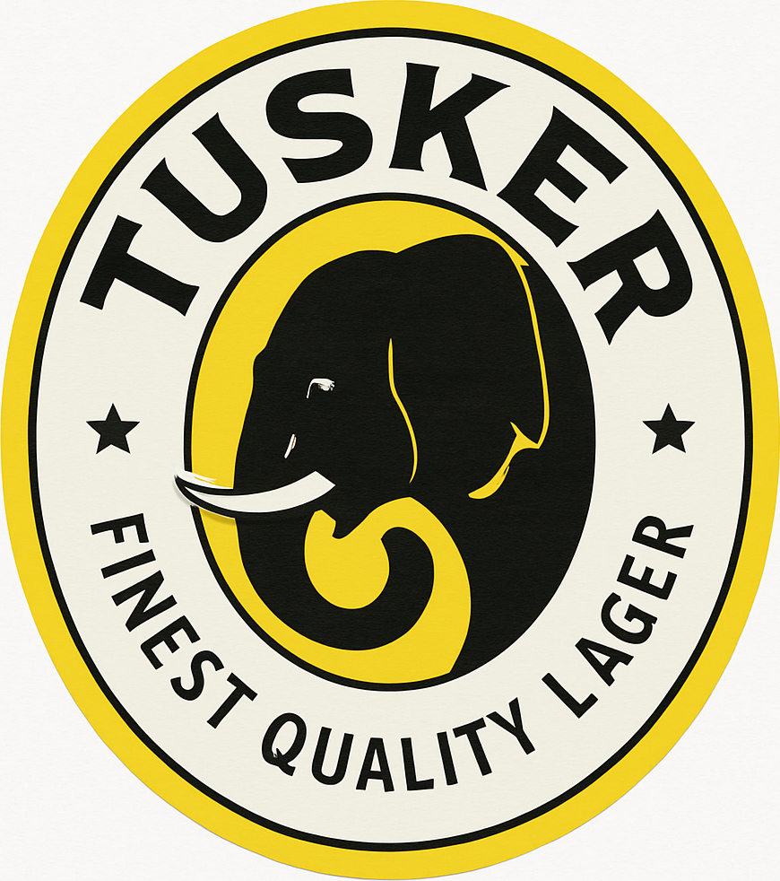 Etiket van Tusker Lager