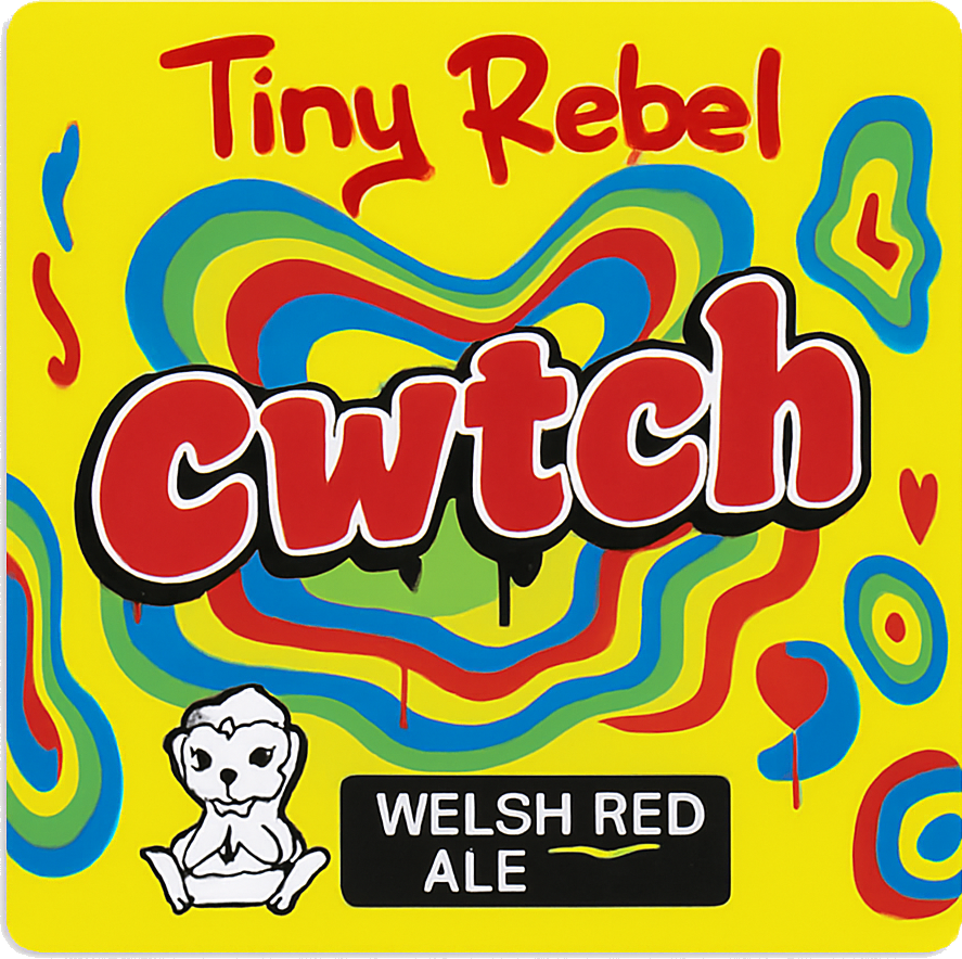 Etiket van Tiny Rebel Cwtch