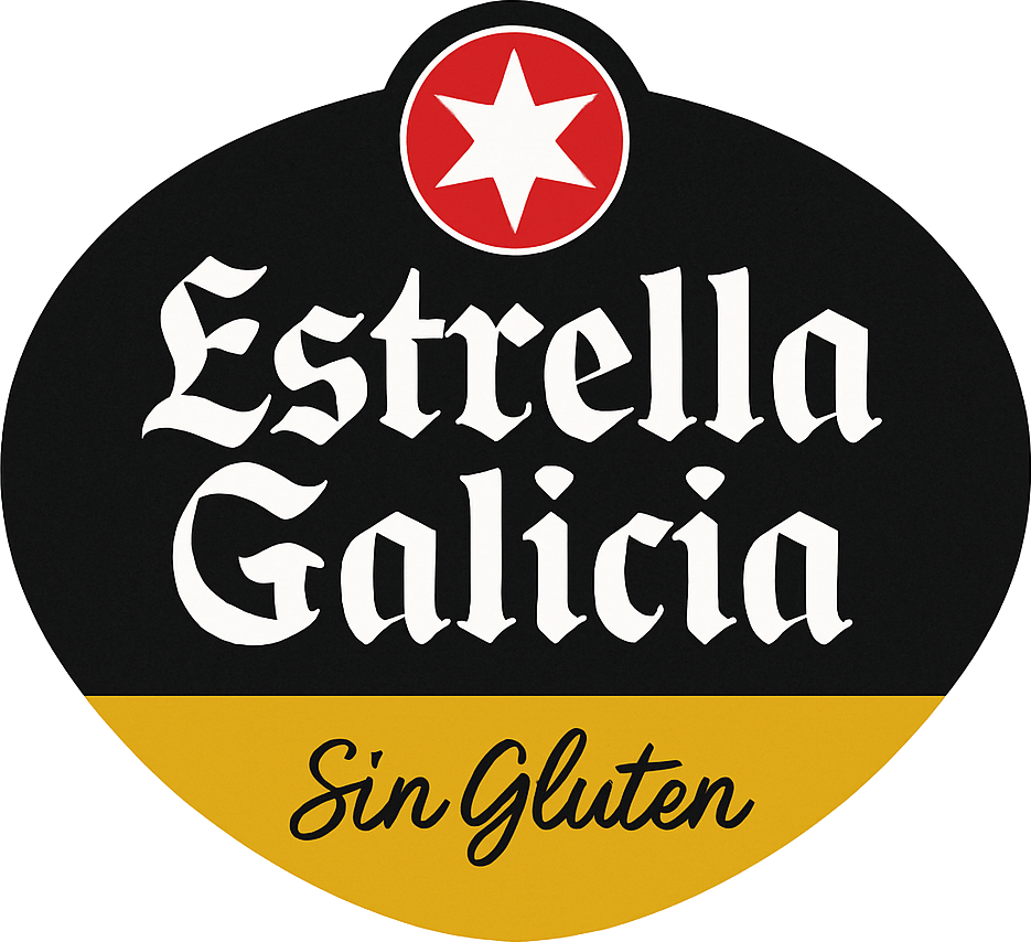 Etiket van Estrella Galicia Sin Gluten