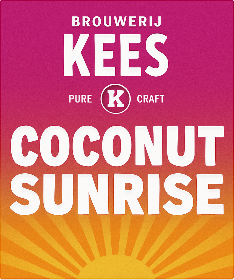 Etiket van Kees Coconut Sunrise
