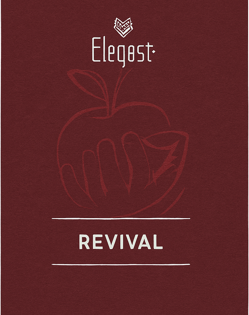 Etiket van Elegast Cidery Revival Dry Rosé Cider