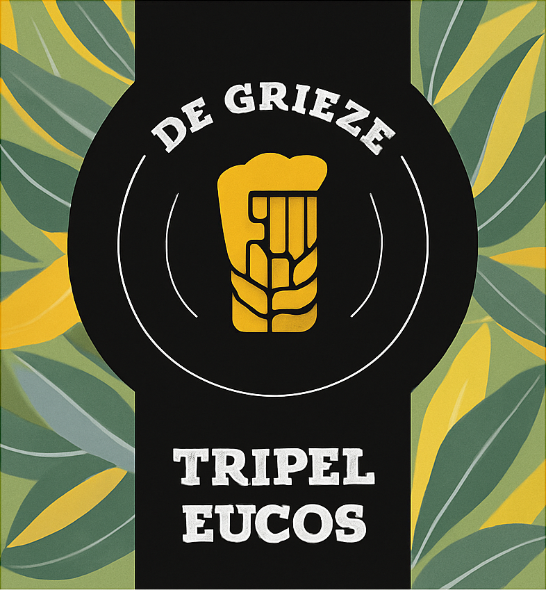 Etiket van De Grieze Tripel Eucos
