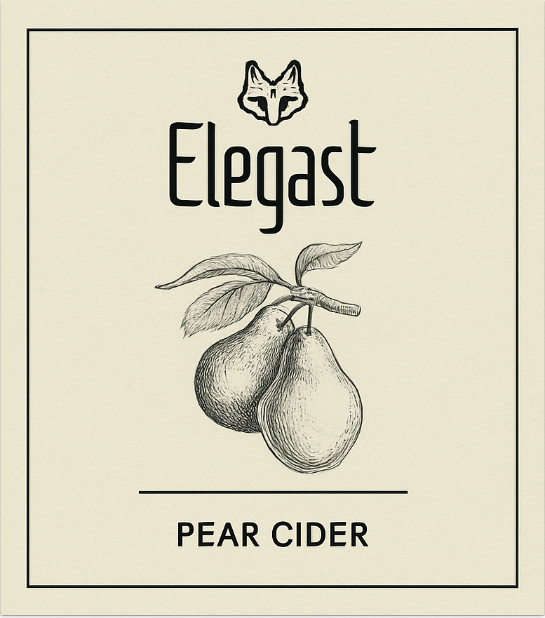 Etiket van Elegast Pear Cider