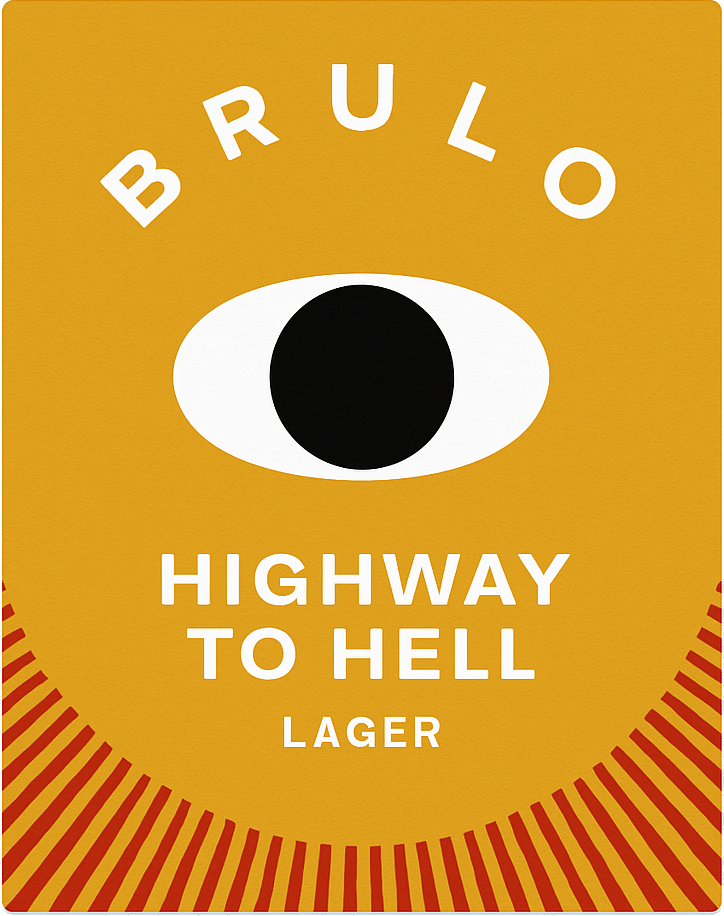 Etiket van Brulo Highway To Hell