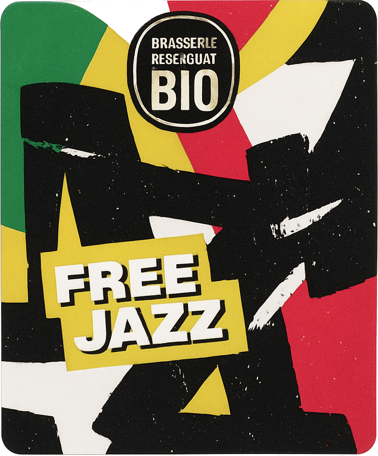 Etiket van Kiss'wing Free Jazz Blonde Arlequin