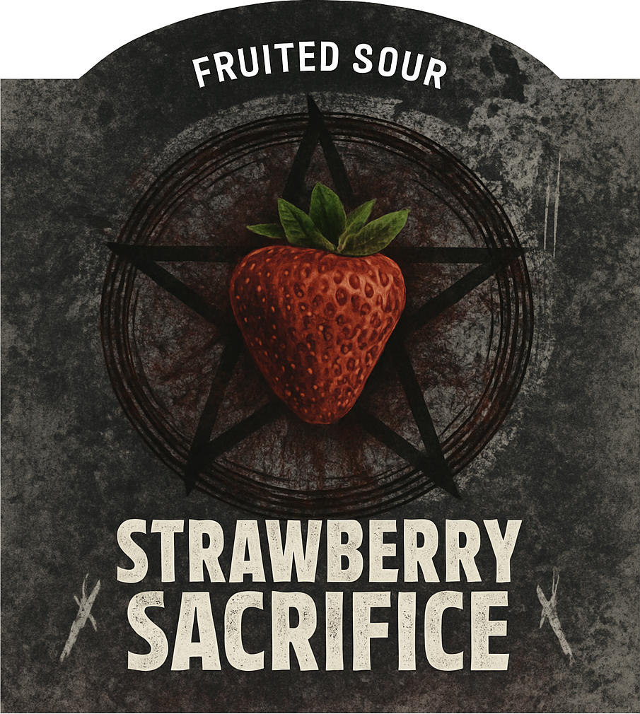 Etiket van 100 Watt Strawberry Sacrifice