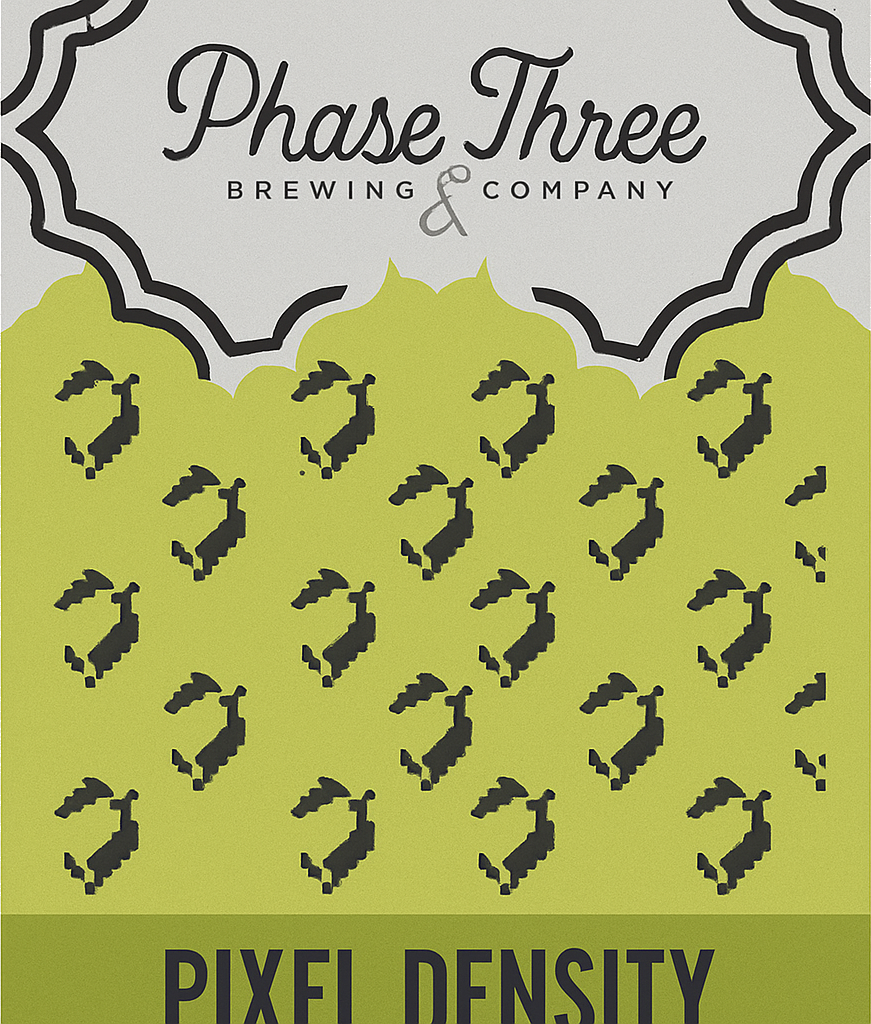 Etiket van Phase Three Pixel Density