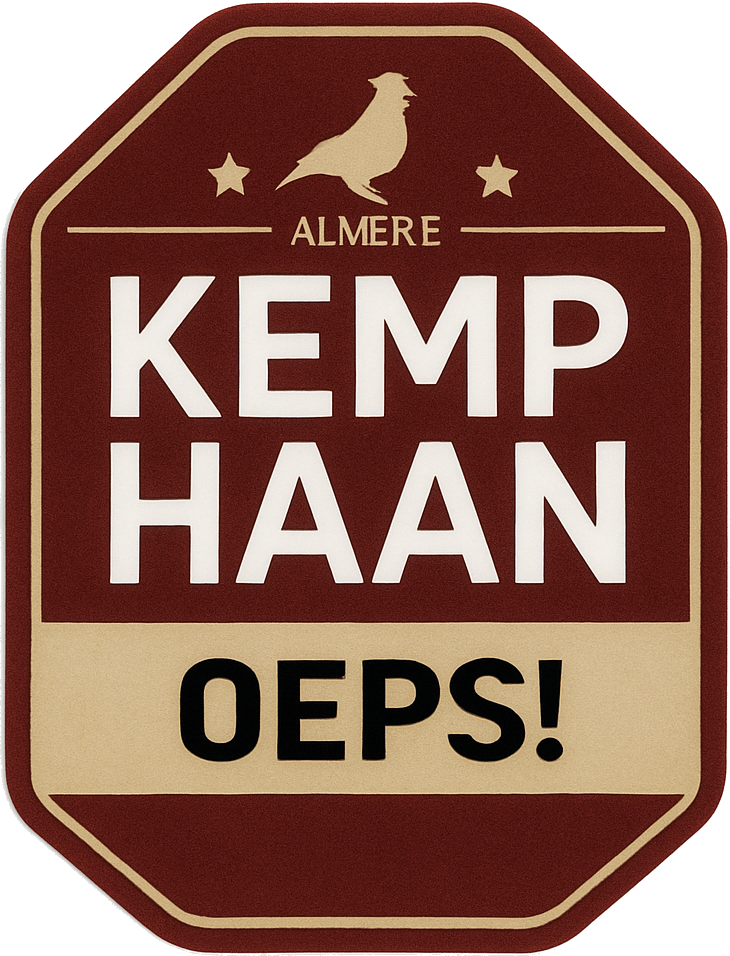 Etiket van Kemphaan Oeps!