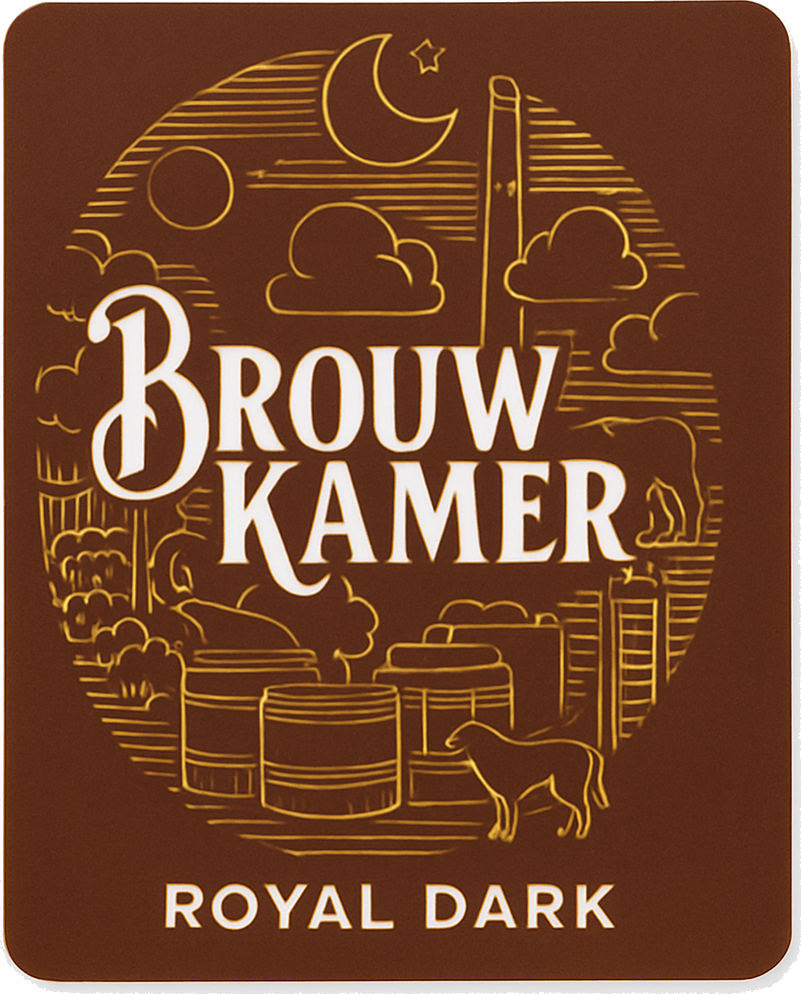 Etiket van Brouwkamer Royal Dark