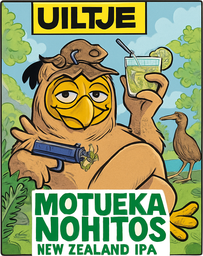 Etiket van Uiltje Motueka Mohitos