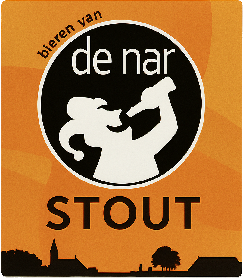 Etiket van De Nar Stout