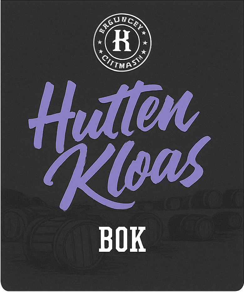 Etiket van Huttenkloas Bok