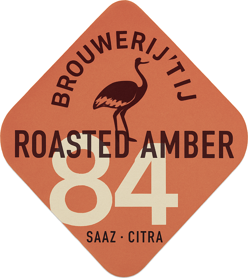 Etiket van IJ 84 Roasted Amber