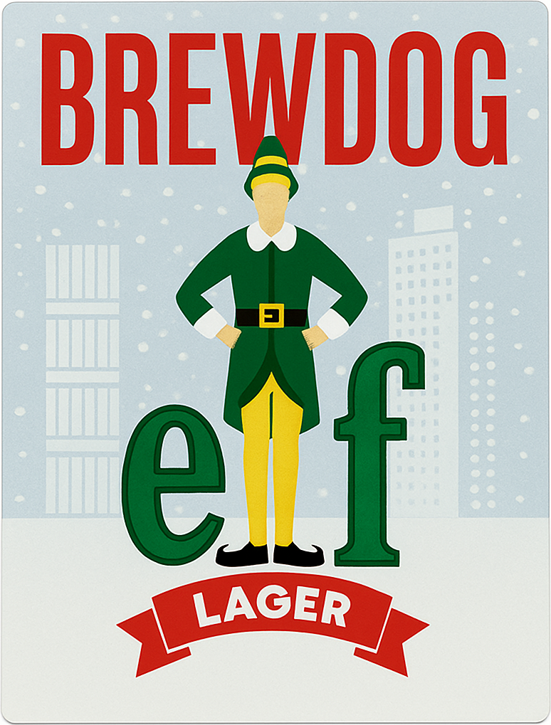 Etiket van BrewDog Elf Lager