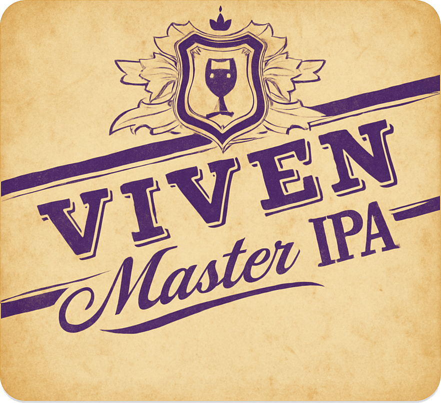 Etiket van Viven Master IPA