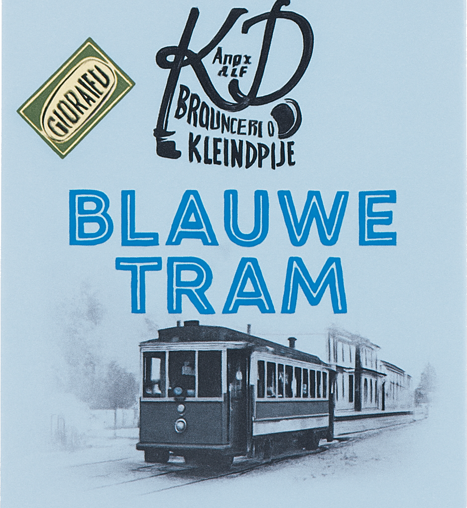 Etiket van KD Blauwe Tram Glutenvrij