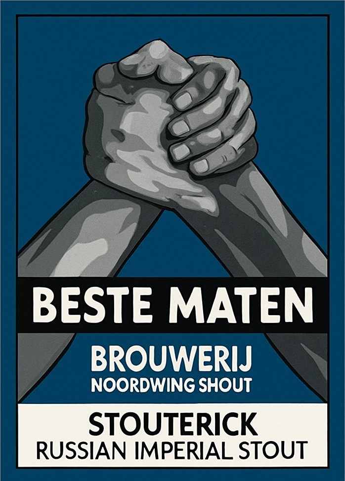 Etiket van Beste Maten Stouterick