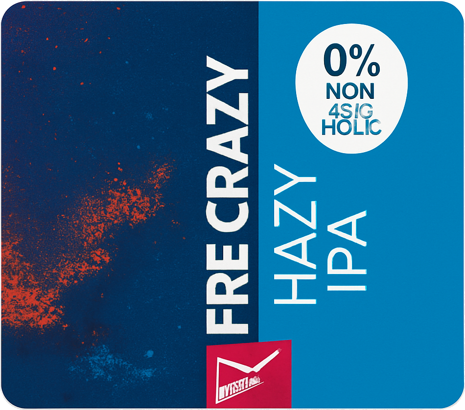 Etiket van Funky Fluid Free crazy Hazy IPA