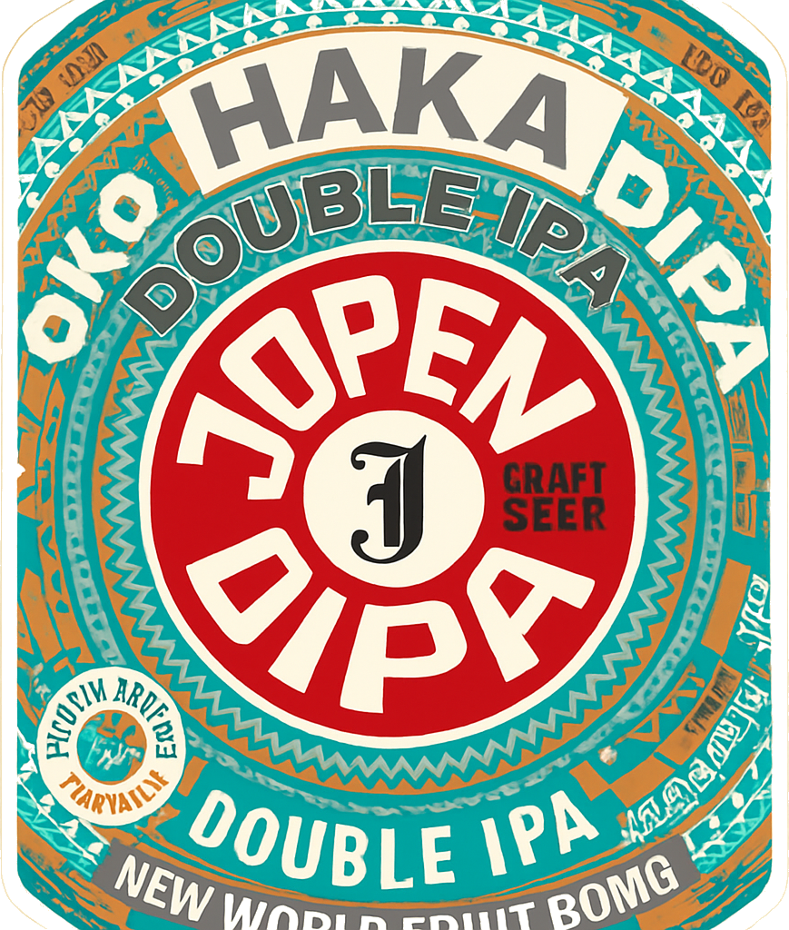 Etiket van Jopen Moka, Haka, Dipa!