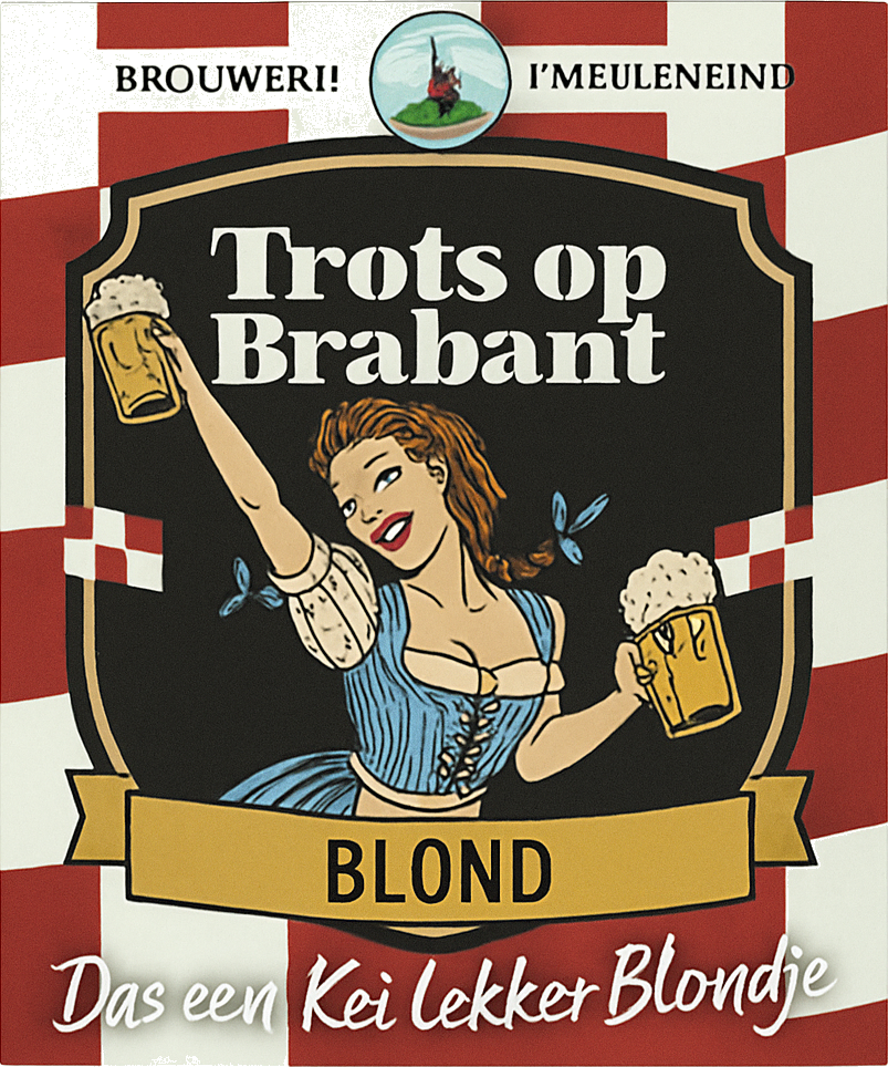 Etiket van Meuleneind Trots op Brabant