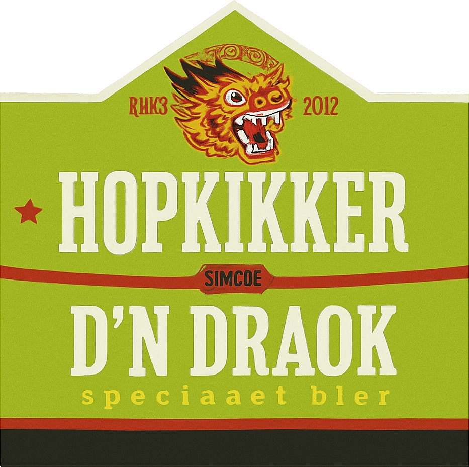 Etiket van D'n Draok Hopkikker
