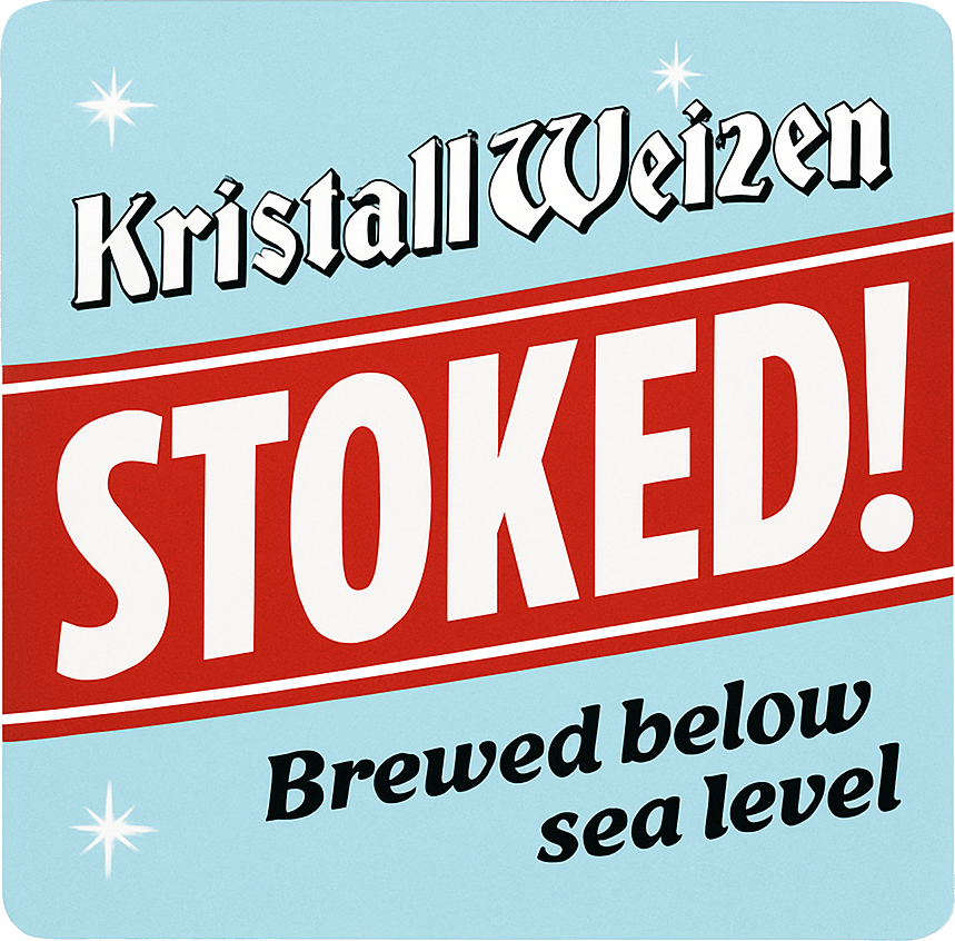 Etiket van STOKED! KristallWeizen
