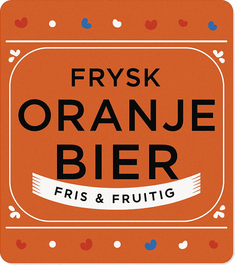 Etiket van Frysk Oranje Bier