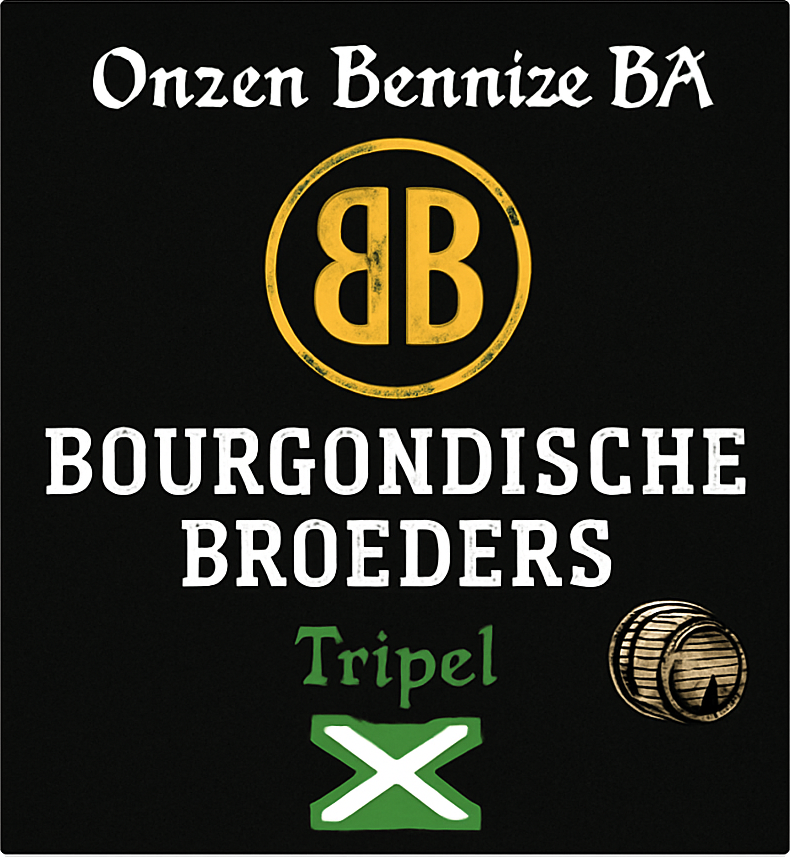 Etiket van Onze Bennie BA Tripel