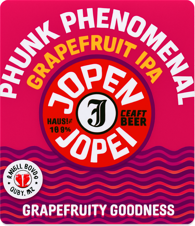 Etiket van Jopen Phunk Phenomenel