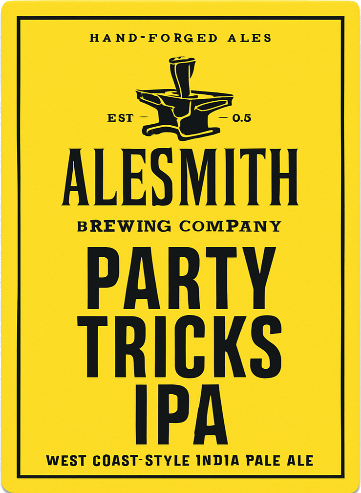 Etiket van Alesmith Party Tricks IPA