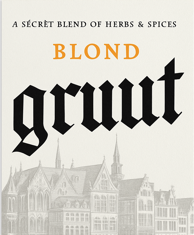 Etiket van Gruut Blond
