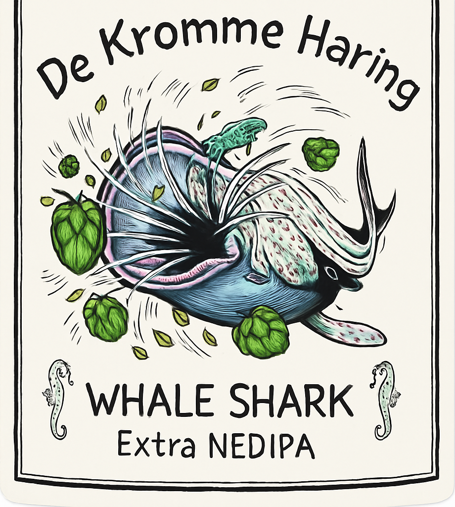 Etiket van De Kromme Haring Whale Shark V7