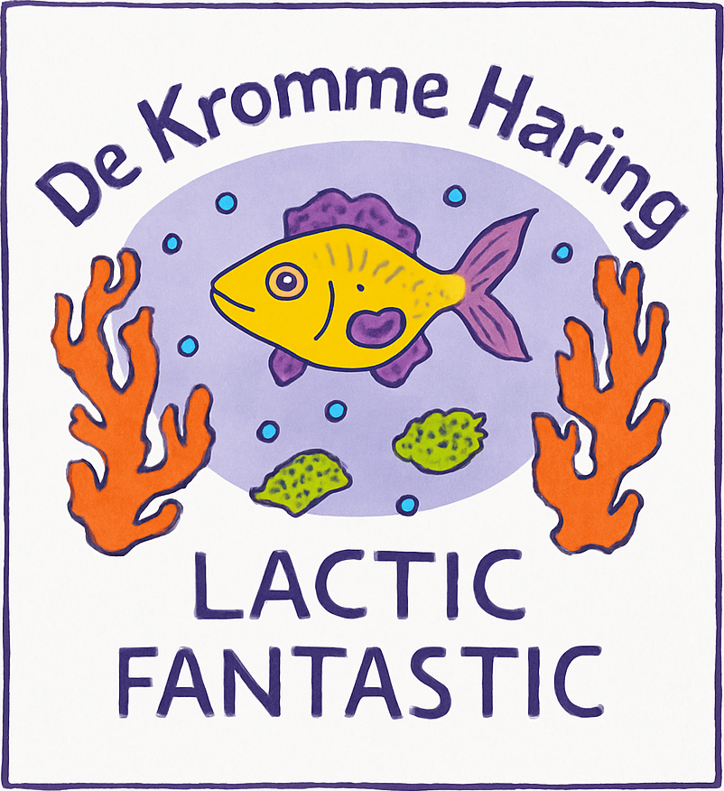 Etiket van De Kromme Haring Lactic Fantastic Plums