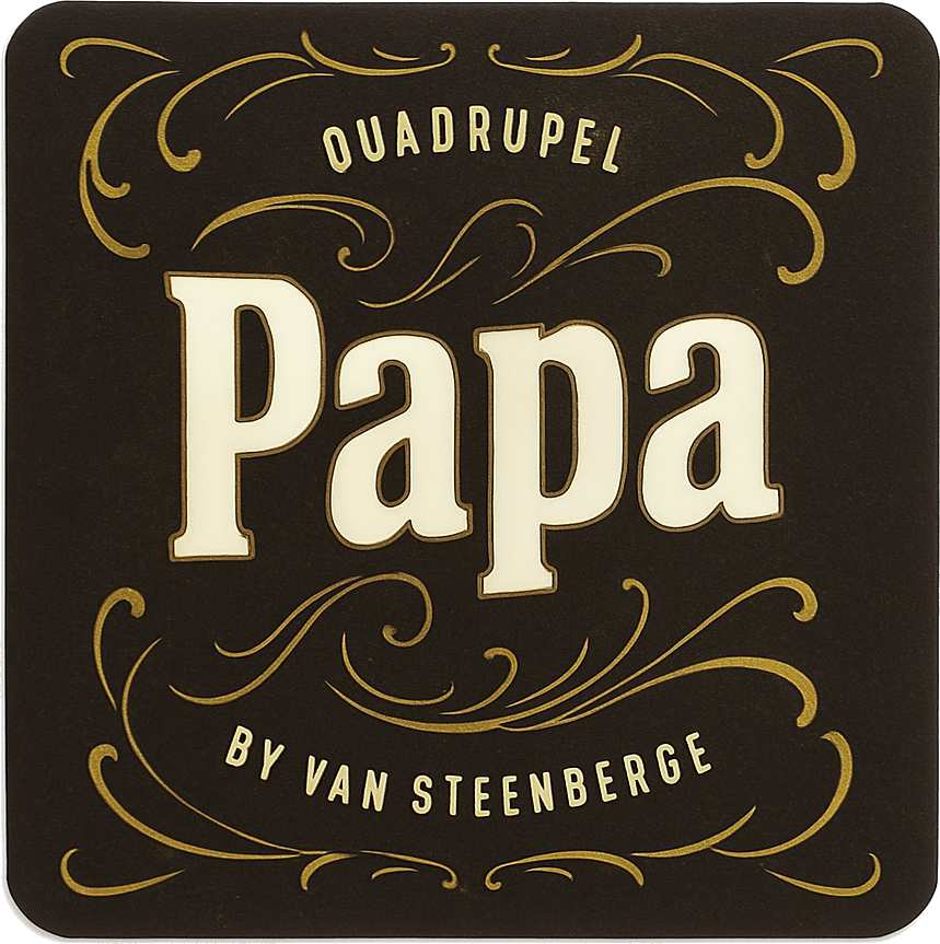Etiket van Van Steenberge Papa Quadrupel