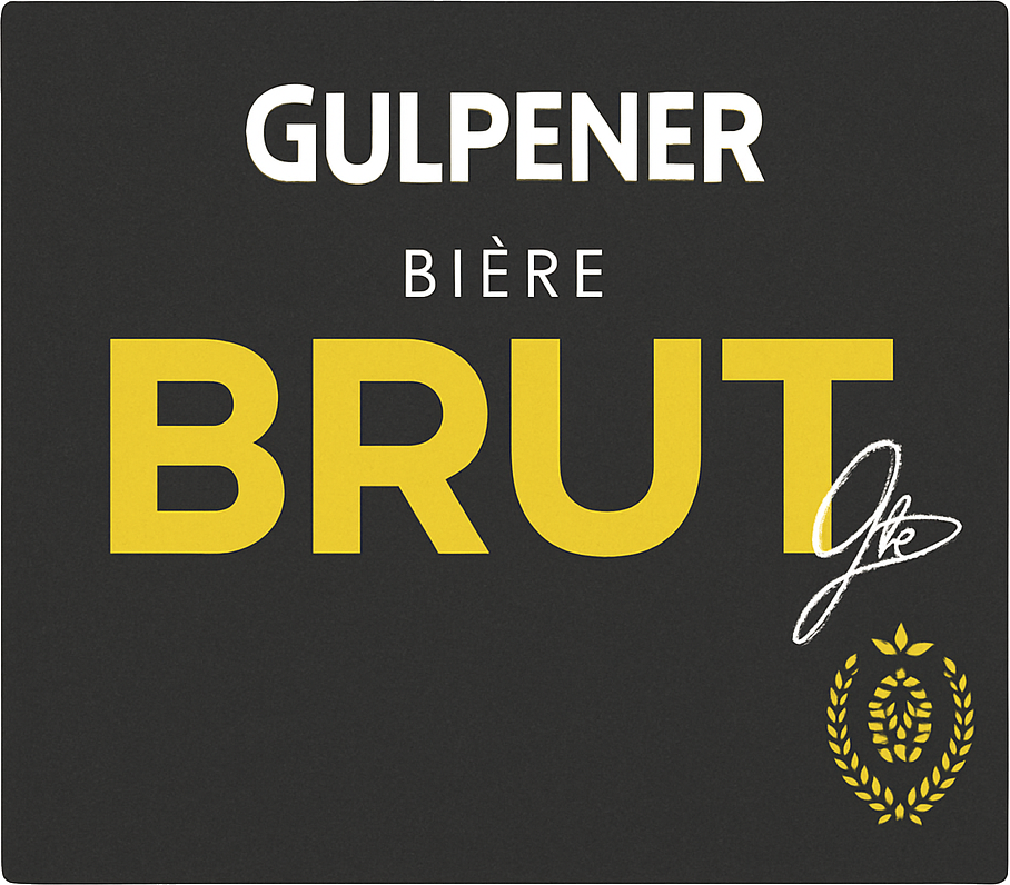 Etiket van Gulpener Bière Brut