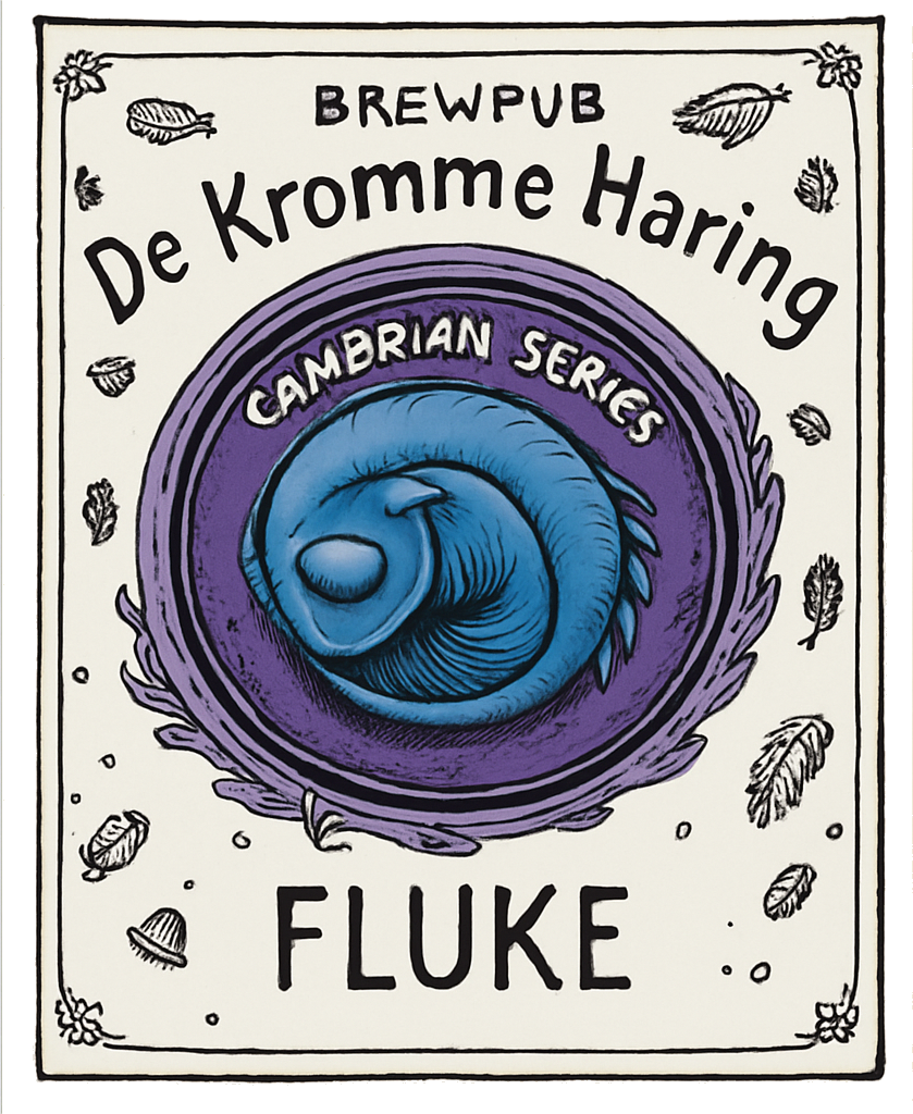 Etiket van Kromme Haring Fluke Barrel Aged