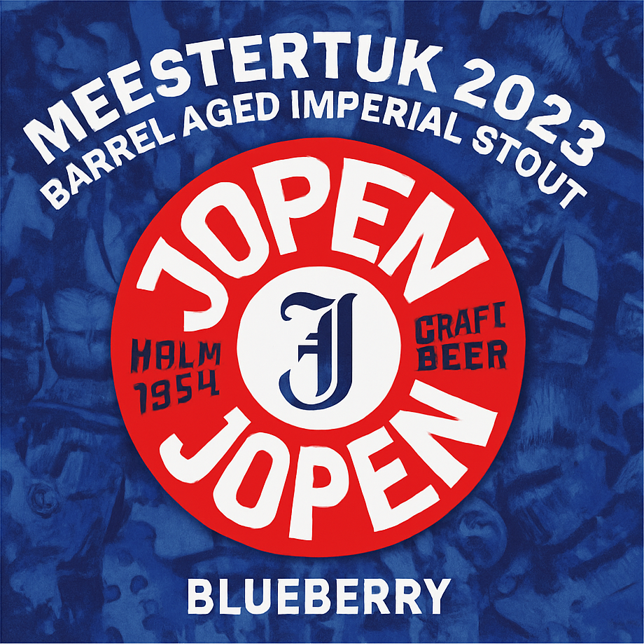 Etiket van Jopen Meesterstuk 2023 BA Oloroso