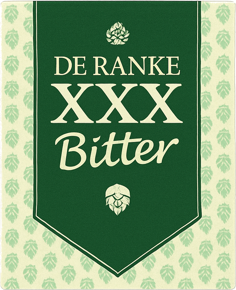 Etiket van De Ranke XXX Bitter