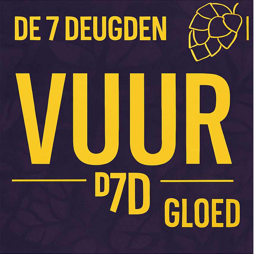 Etiket van De 7 Deugden Vuur + Gloed