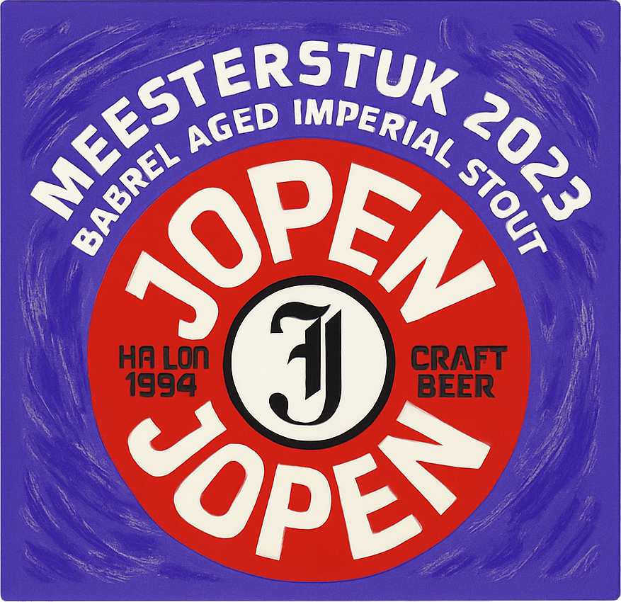 Etiket van Jopen Meesterstuk 2023 BA Whisky