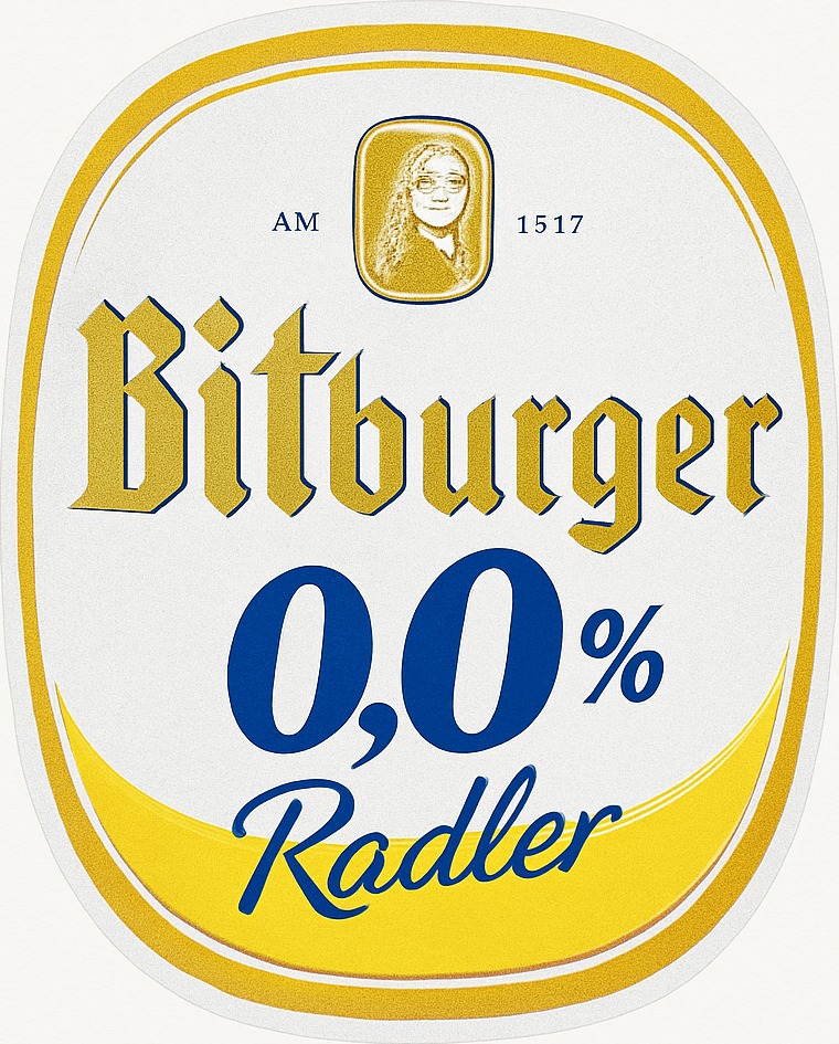 Etiket van Bitburger Radler 0.0%