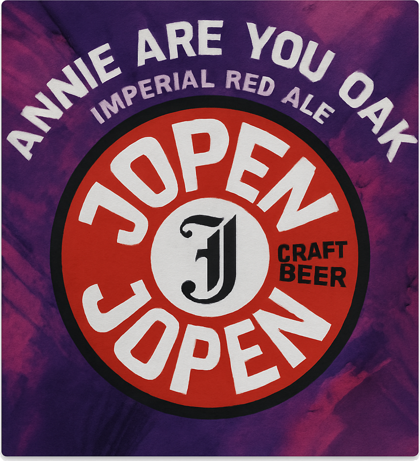 Etiket van Jopen Annie Are You Oak Aged Jim Beam