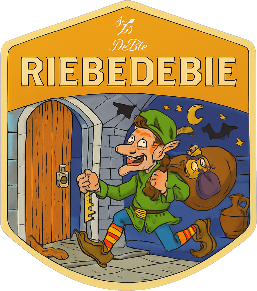 Etiket van De Bie Riebedebie