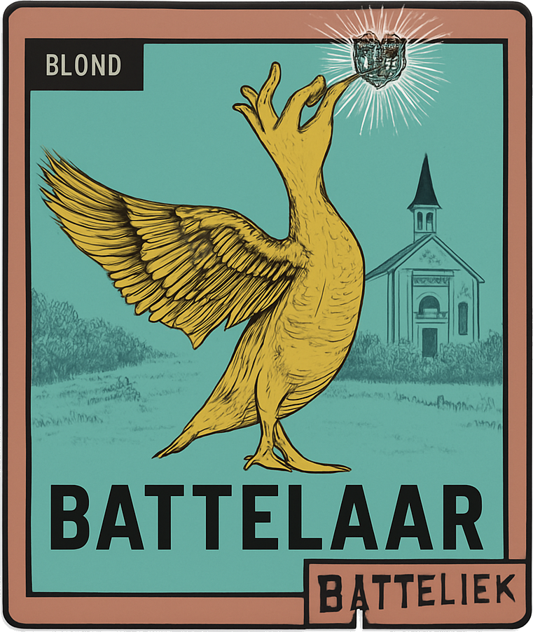 Etiket van Batteliek Battelaar