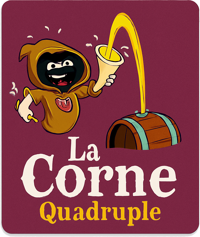 Etiket van La Corne Quadrupel