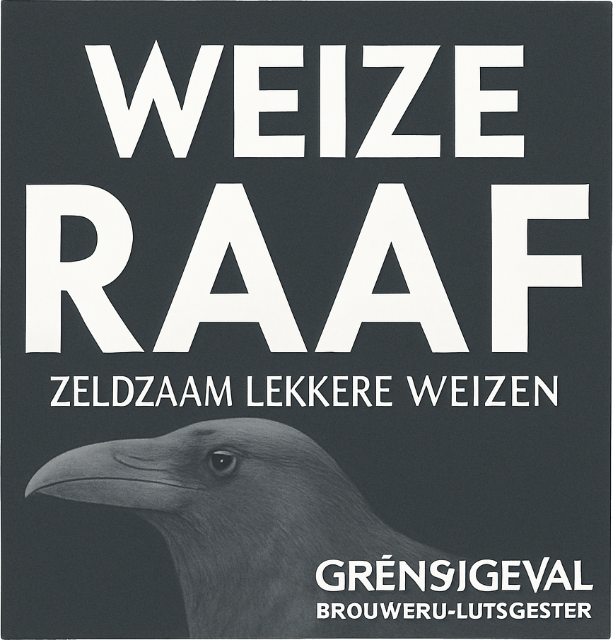 Etiket van Grensgeval Weize Raaf